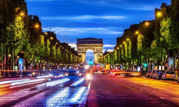 Depositphotos 286604542 stock photo illuminated champs elysee